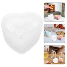  Stampo per candela con fiore a cuore Stampo per colata in resina siliconica