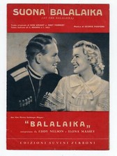 Spartito SUONA BALALAIKA film Balalaika George Posford Eddy Nelson Ilona Massey