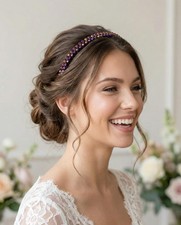 Elegante diadema da sposa in