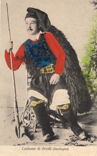 Antica cartolina costumi - antica,