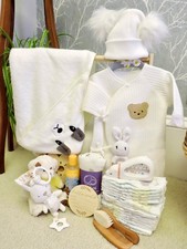 Cesto neonato bianco neutro