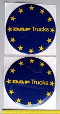 Daf  Trucks - 2 adesivi flessibili bombati 15 cm