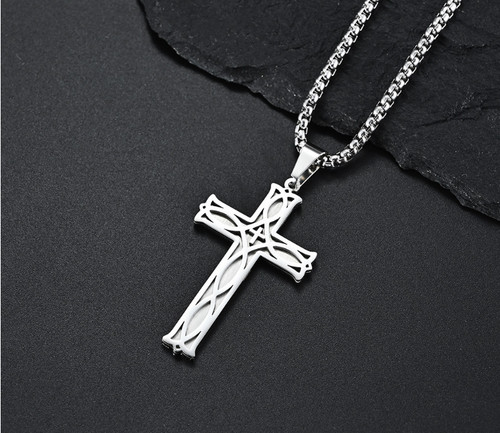 Ciondolo argento con croce - in,