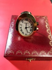 ORIGINALE OROLOGIO da TAVOLO VIAGGIO CARTIER SCATOLA 