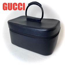 GUCCI Vanity bag pelle nera