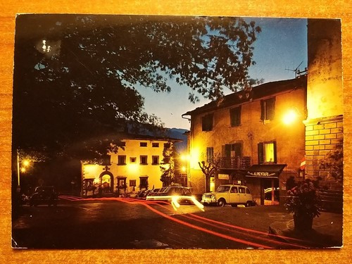Cutigliano piazza - (pistoia).,