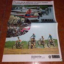 BROCHURE DEPLIANT ADVERTISEMENT YAMAHA MOTORE FUORIBORDO MOTORI NAUTICA 1970