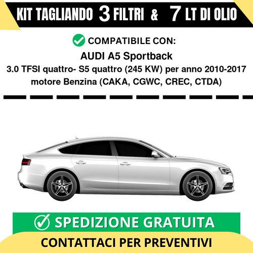 Tagliando per audi - per, a5