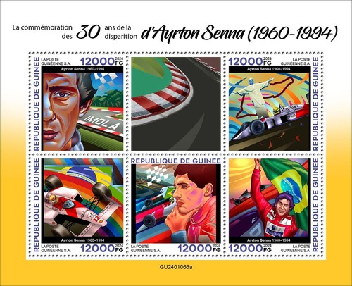 Francobolli ayrton senna - francobolli, 30°