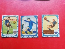 3 FIGURINE CALCIATORI NANNINA CICOGNA? ATALANTA NIELSEN ROTA MASCHIO ANNI 60
