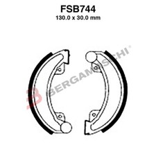 Ganasce freno moto per fsb744 - ganasce,