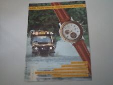 advertising Pubblicità 1990 OROLOGIO CAMEL TROPHY WATCH MULTICHRONO e LAND ROVER