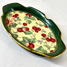 Vintage wood trinket - dish, hand