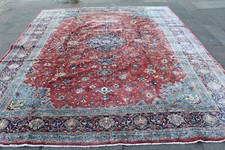 Tappeto grande vintage fatto a