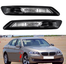 Coppia fanale freccia laterale DX+SX Nero per BMW 5 Serie F10 F11 F18 2011-2013