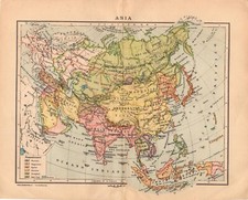 Carta geografica antica ASIA