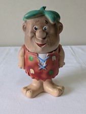 PUPAZZO IN GOMMA BARNEY PERSONAGGIO THE FLINTSTONES VINTAGE NO LEDRA RUBBER TOY