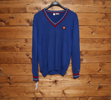 Maglione ELLESSE tg. 48 Usato (Sa2084) Blu Vintage Maglia Invernale