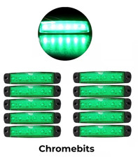 10X 6 LED Green Light Marker