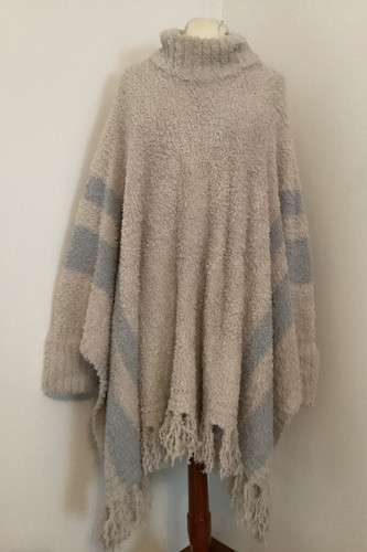 Poncho salotto con frange - poncho, da