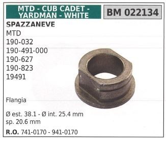 Flangia mtd spazzaneve - flangia,