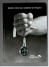 BARAKA TASKA OROLOGIO Pubblicità 1 pagina originale 2003 COLLEZIONE