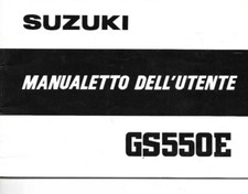 Manuale dell'utente SUZUKI GS550E in pdf eBook Italiano