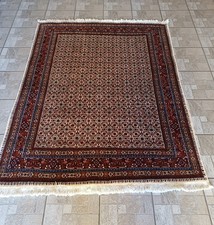 TAPPETO PERSIANO MUD LANA SETA EXTRAFINE , GRANDE OCCASION , MIS ; 190 × 147  CM