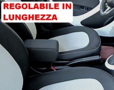 SMART New Bracciolo NO VITI regolabile lunghezza tessuto nero MONTA INVISIBILE @