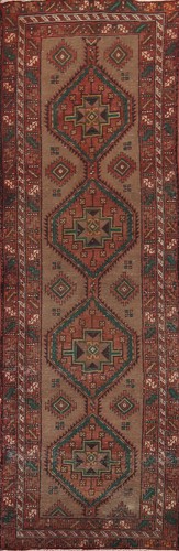 Tappeto lungo vintage marrone