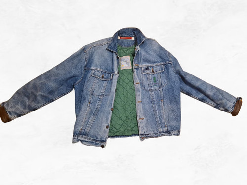 90s chevignon denim jacket - 90s,