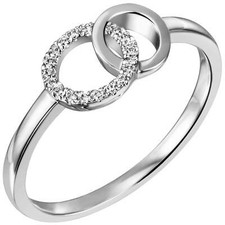 Anello in Oro Bianco 585 con