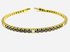 Bracciale tennis diamanti neri