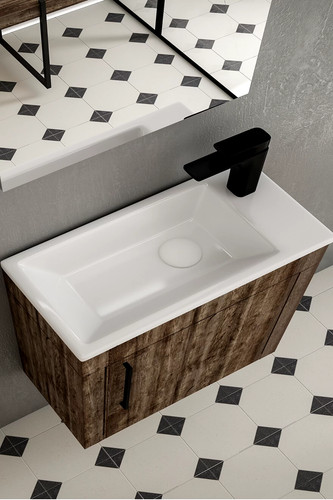 Lavamani ceramica bianca - in,