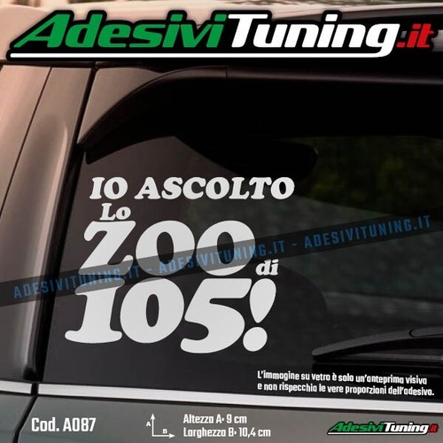Adesivo ascolto zoo 105 - lo,