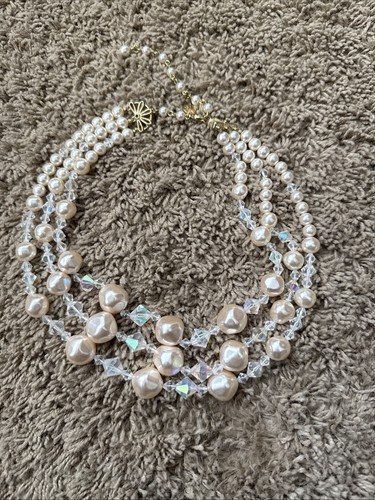 Collana vintage trasparente - trasparente, ab