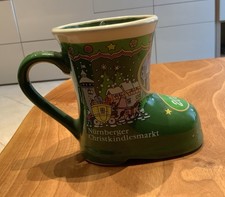 TAZZA CERAMICA STIVALE MERCATINI NATALE CHRISTMAS MARKET NORIMBERGA  2005