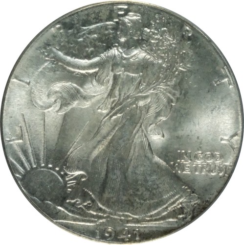 1941 ms65 walking liberty - ms65,