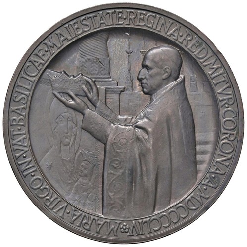 Medaglia anno mariano papa pio - anno,