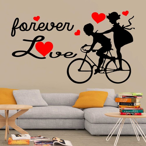 Adesivo murale for ever love - murale,