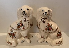 Ceramic Pair Of Mantle Dogs
