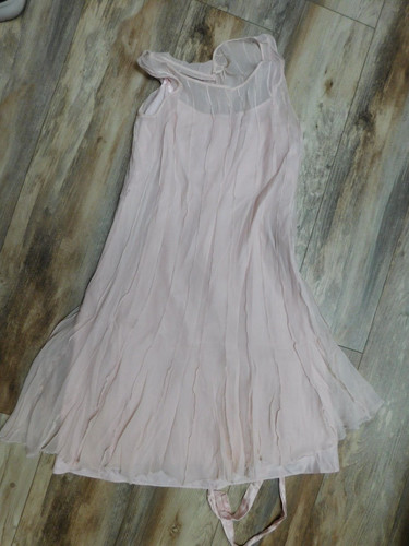Abito calvin klein rosa seta - calvin,