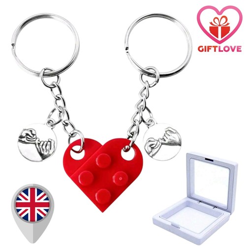 Red heart keyring keychain - heart,