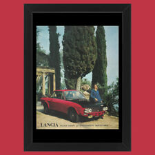 Anni ' 70  * Pubblicità Originale "Lancia, Fulvia Coupé 1.3 Montecarlo" Cornice