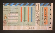 BIGLIETTO STADIO TICKET