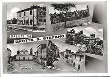 da1171 cartolina saluti da grotte s.stefano stazione provincia di viterbo bella!