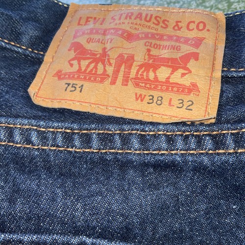 Jeans levis 751 - 38x32, blu
