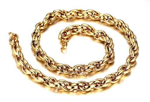 Collana catena maglia tonda