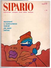 SIPARIO - N 297, GENNAIO - 1971 - DOCUMENTI E TESTIMONIANZE TEATRALI DAI PAESI…