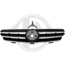 Calandra Griglia Mascherina completa TUNING CLK W209 2002-2009 cromato nero